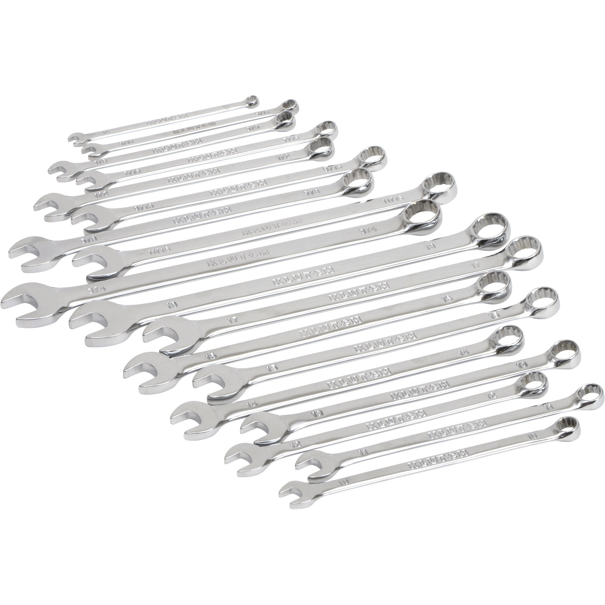 Klutch Stubby Combination Wrench Set — 10Pc., Metric Northern Tool